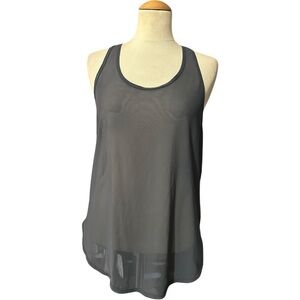 Lululemon Mesh Racerback Tank Top Gray
